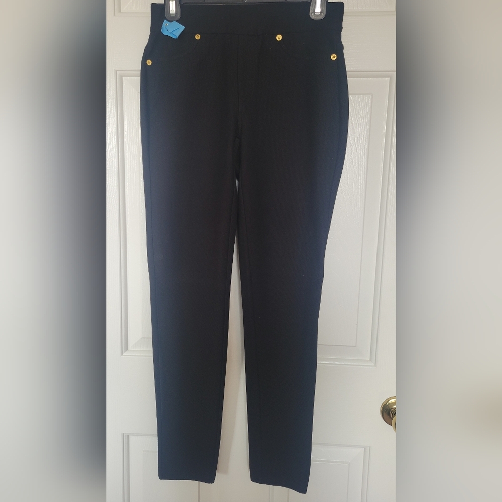 Michael Kors Black Fabric with Gold Accent